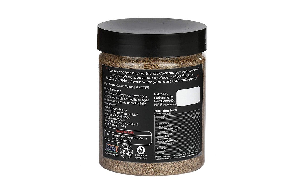 Salz & Aroma Carom Seeds    Plastic Jar  250 grams